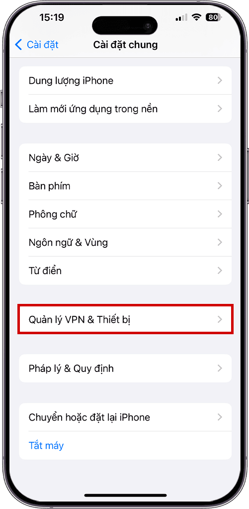Quản Lý Thiết Bị